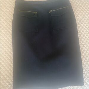 Jcrew Size 00 Navy knee skirt